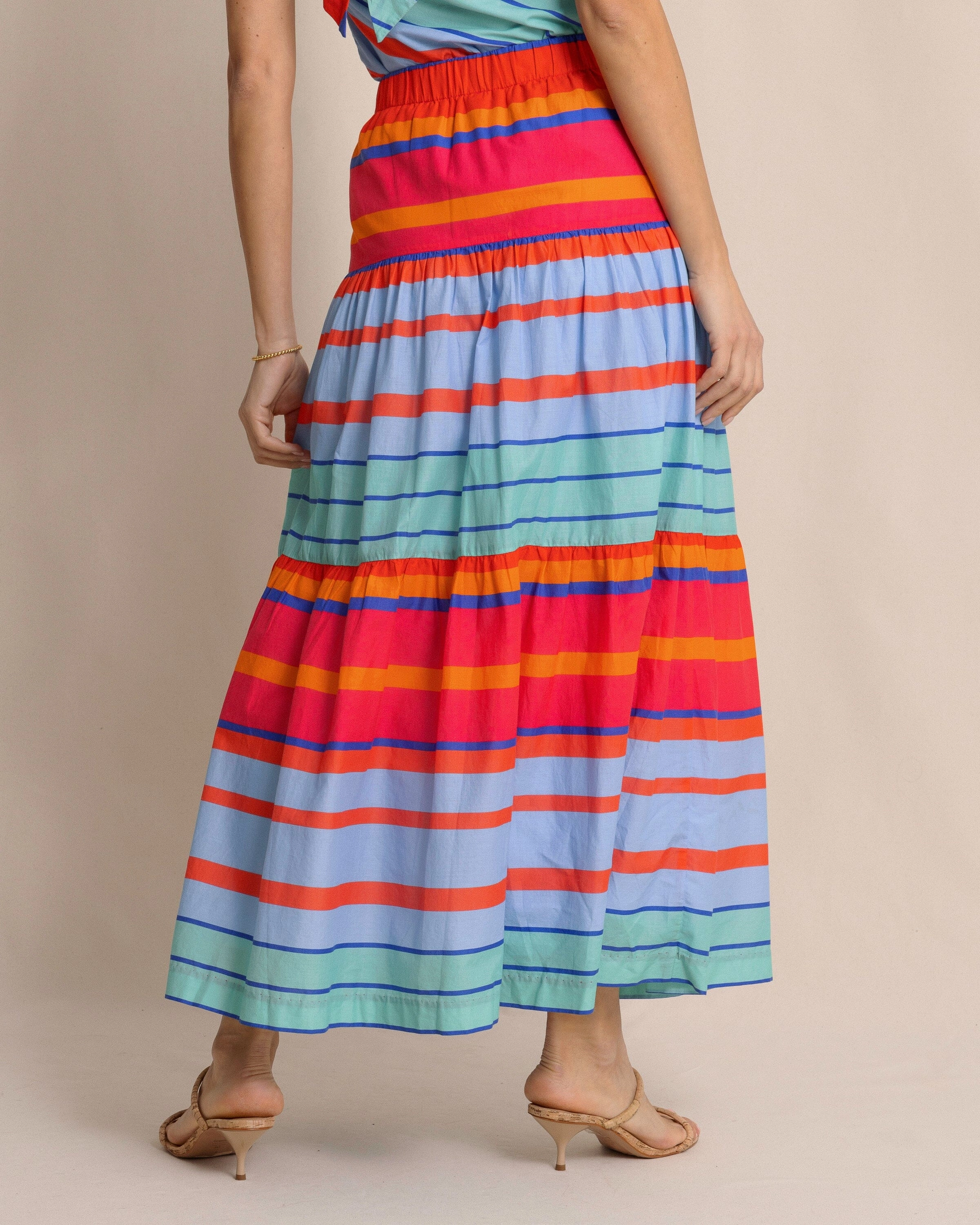 Juliet Calypso Cay Stripe Maxi Skirt