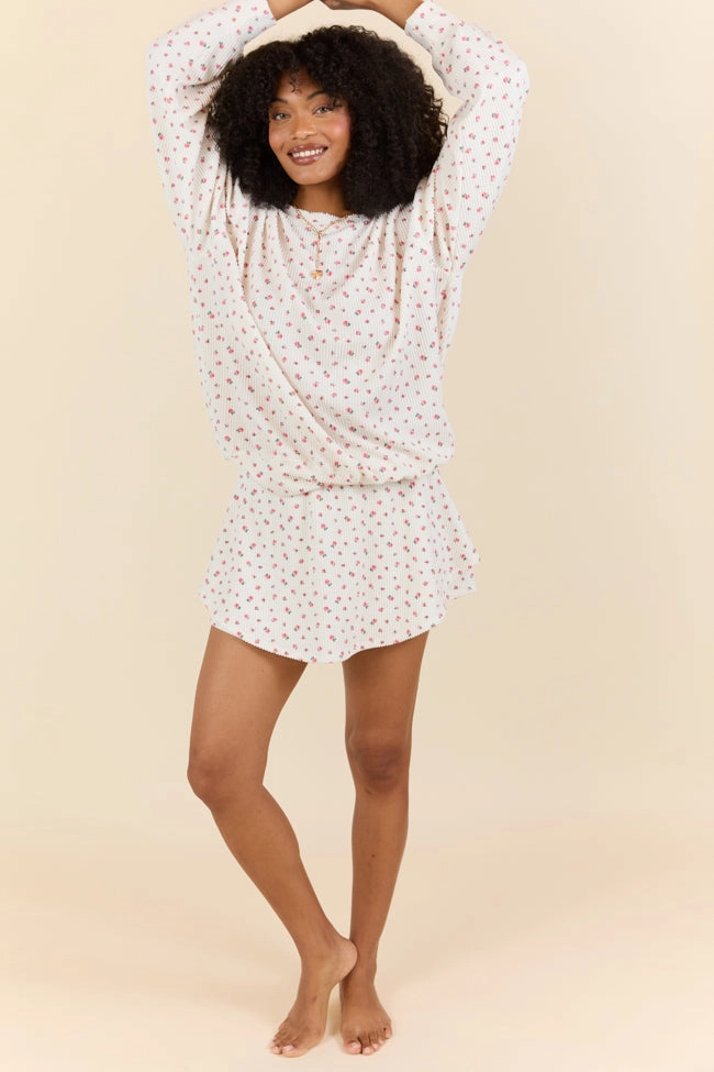 Just Focus Ivory Florette Skort