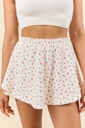 Just Focus Ivory Florette Skort