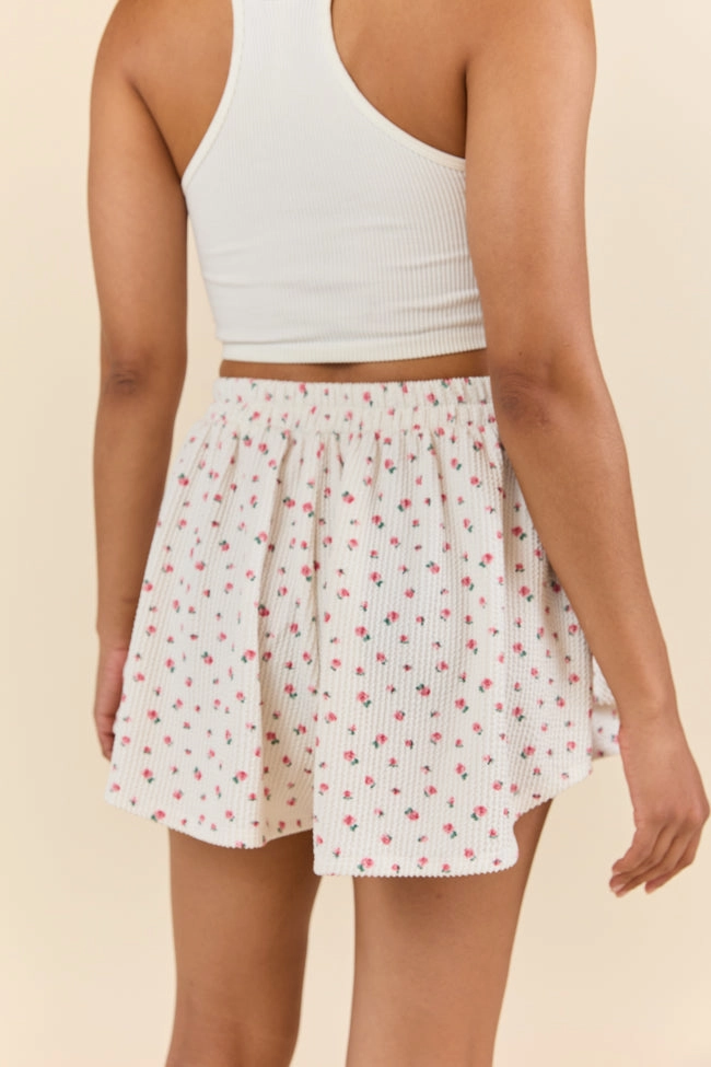 Just Focus Ivory Florette Skort
