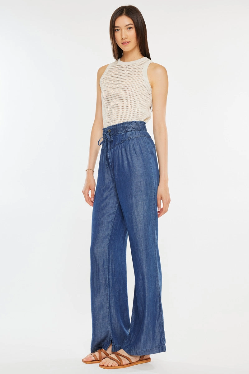 Katy High Rise Paperbag Wide leg Jeans