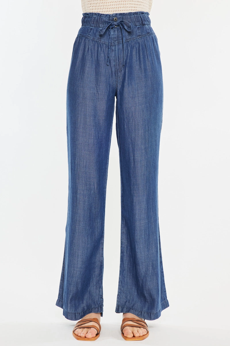 Katy High Rise Paperbag Wide leg Jeans