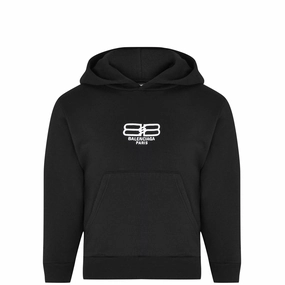 Kids Balenciaga Embroidered Logo Hoodie