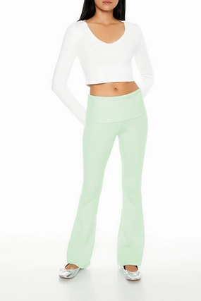 Knit High-Rise Flare Pant