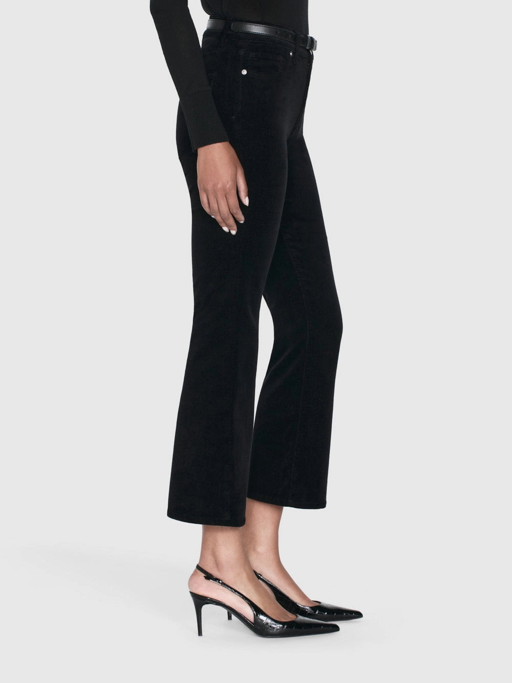 Le Crop Mini Boot Corduroy -- Black