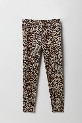 Legging en molleton imprimé pour fille