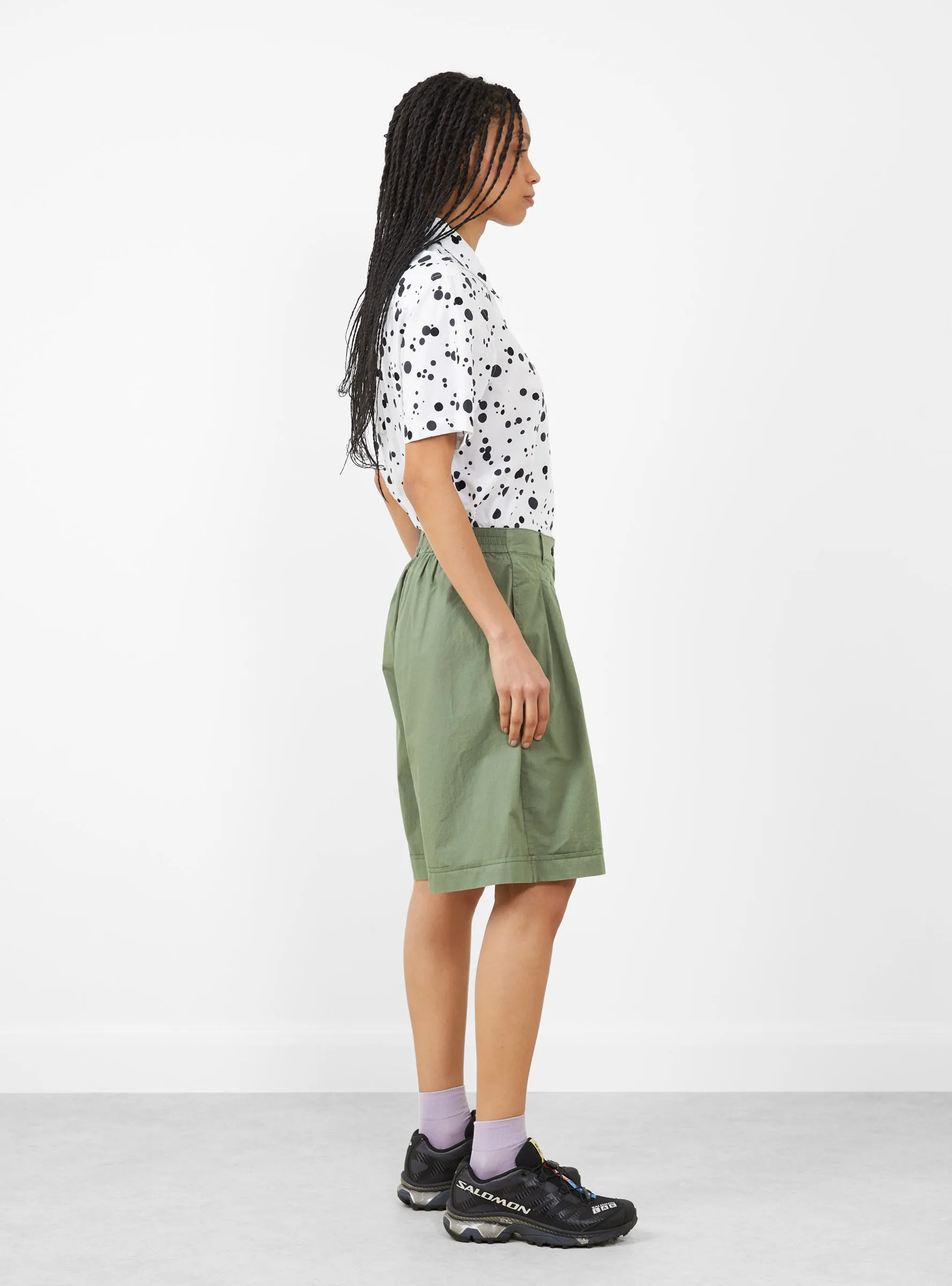 Long Walking Shorts Sage Green