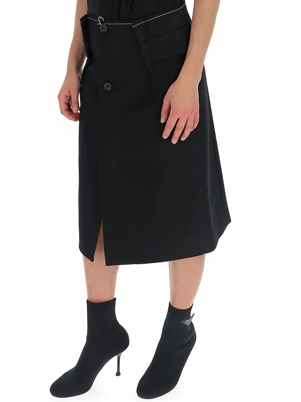 Maison Margiela Buttoned Midi Skirt
