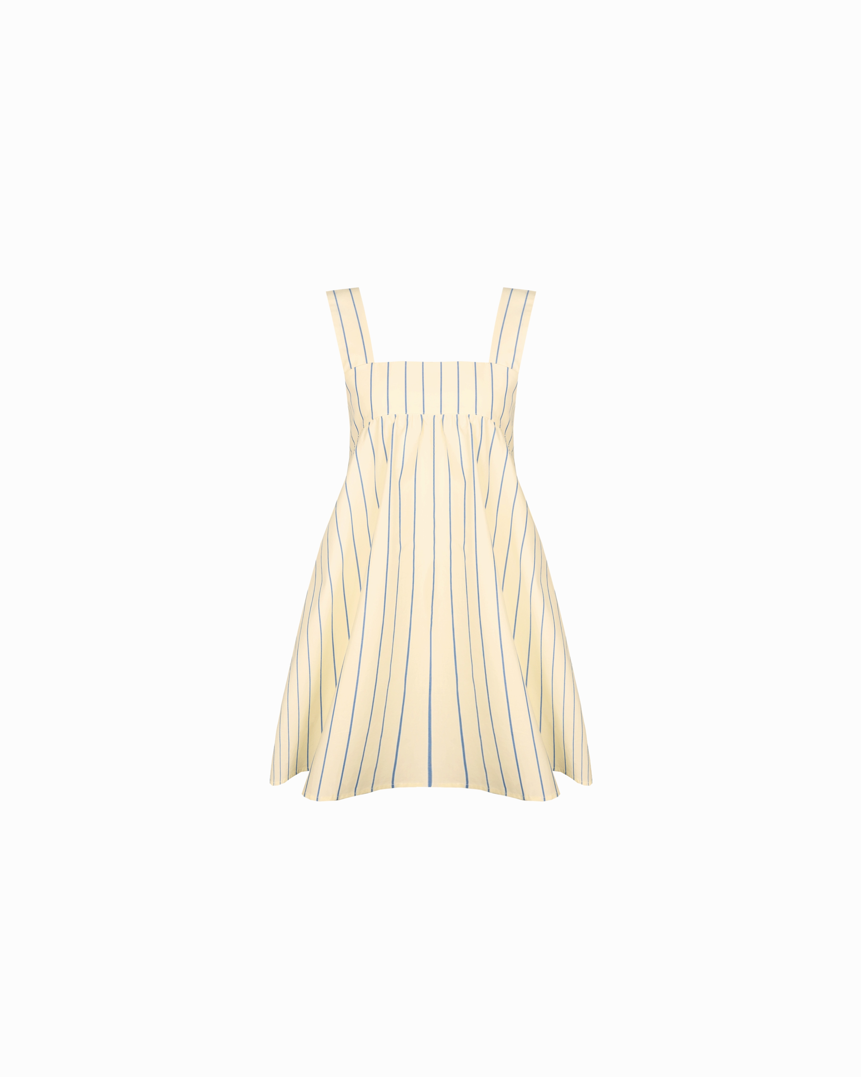MARGIE TIE MINI DRESS BUTTER NAVY STRIPE