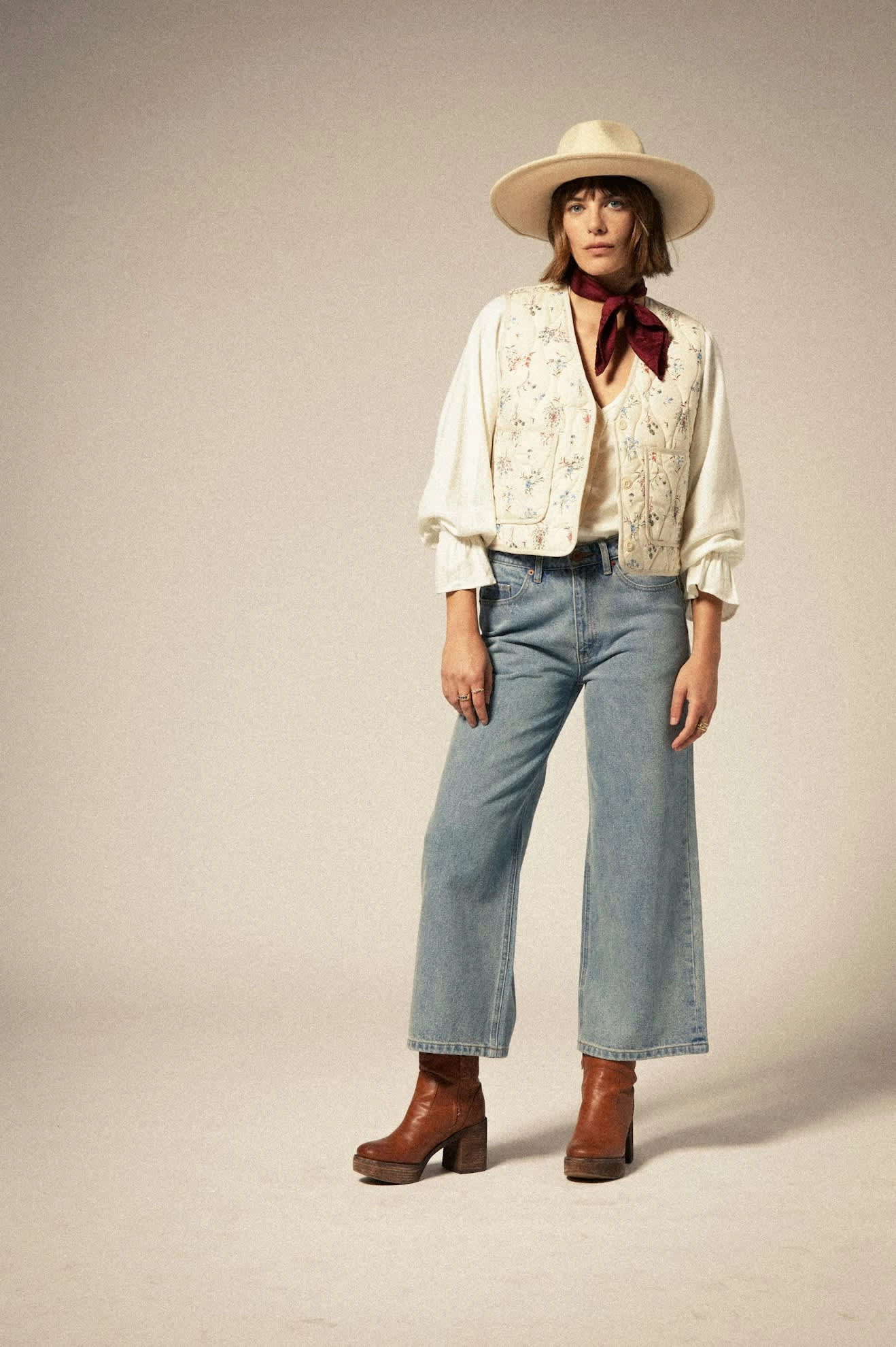 Margo Cropped 5-Pocket Pant - Light Denim