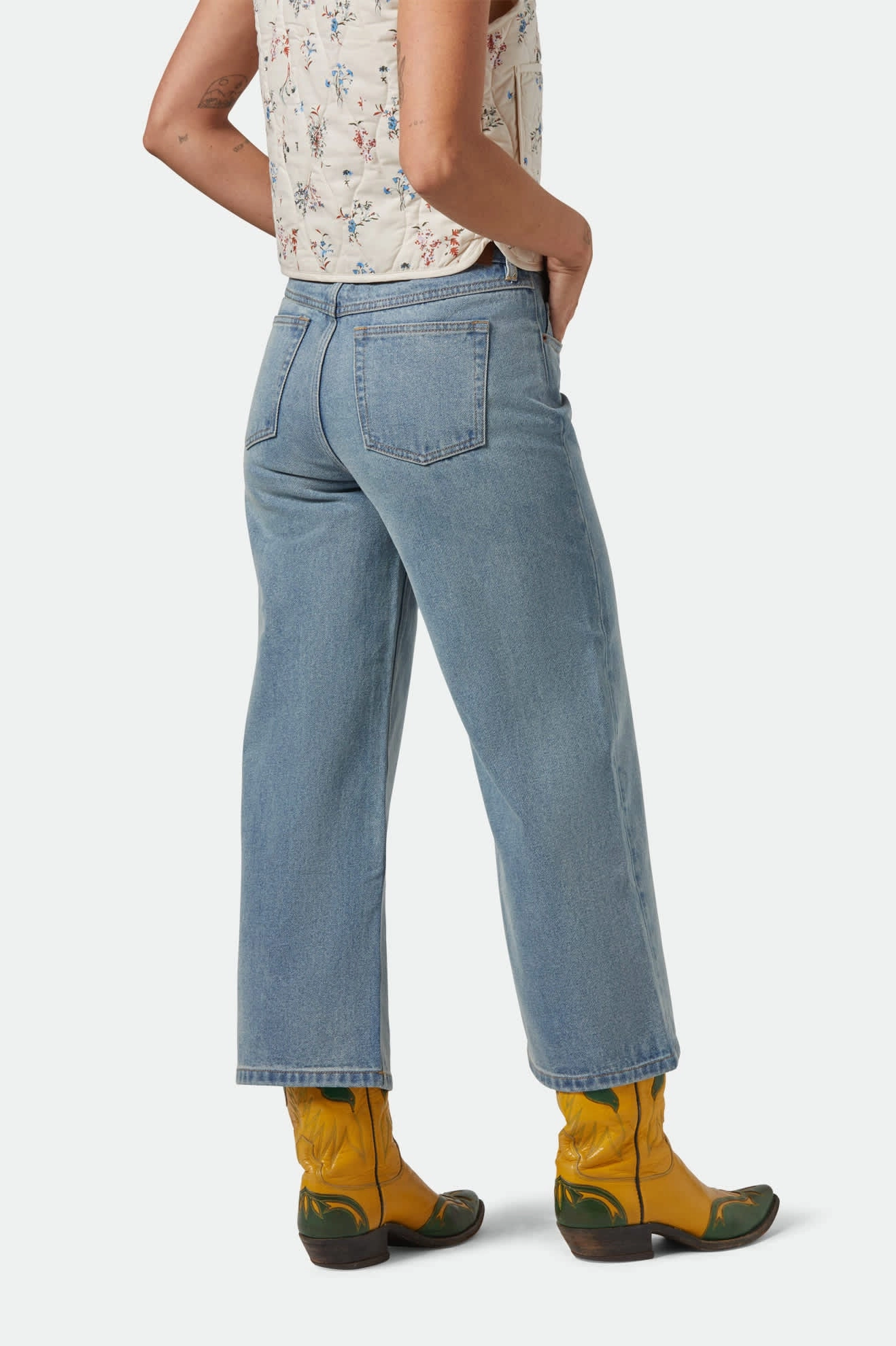 Margo Cropped 5-Pocket Pant - Light Denim