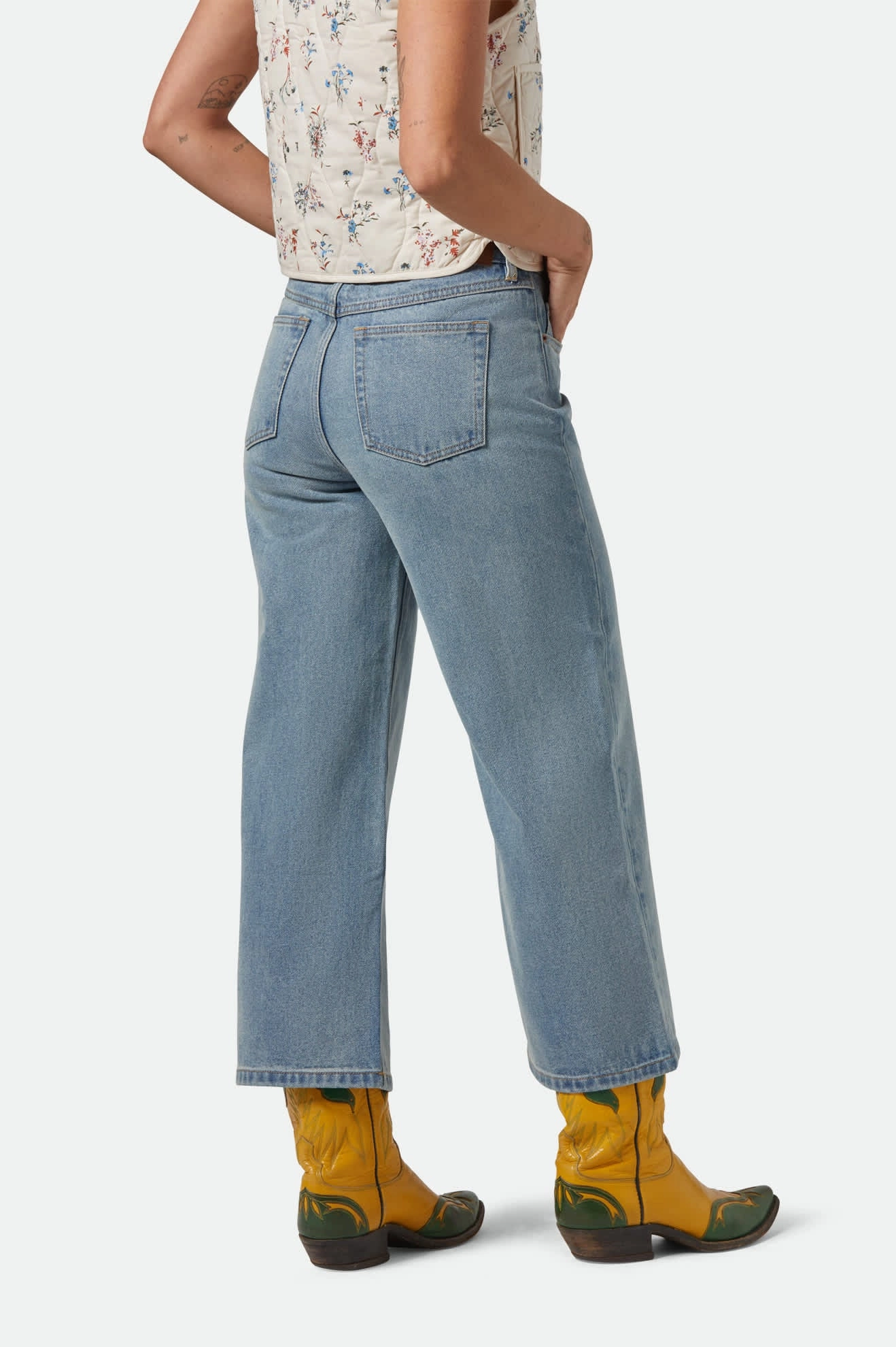 Margo Cropped 5-Pocket Pant - Light Denim