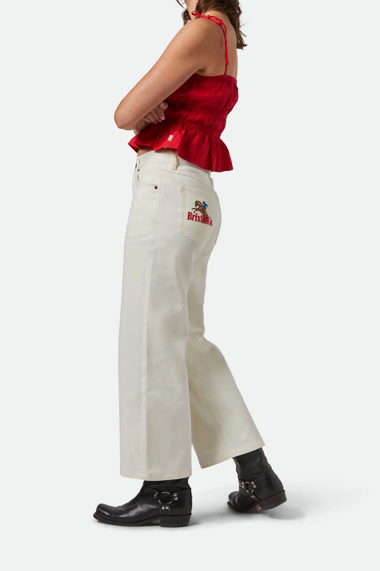 Margo Cropped 5-Pocket Pant - Off White