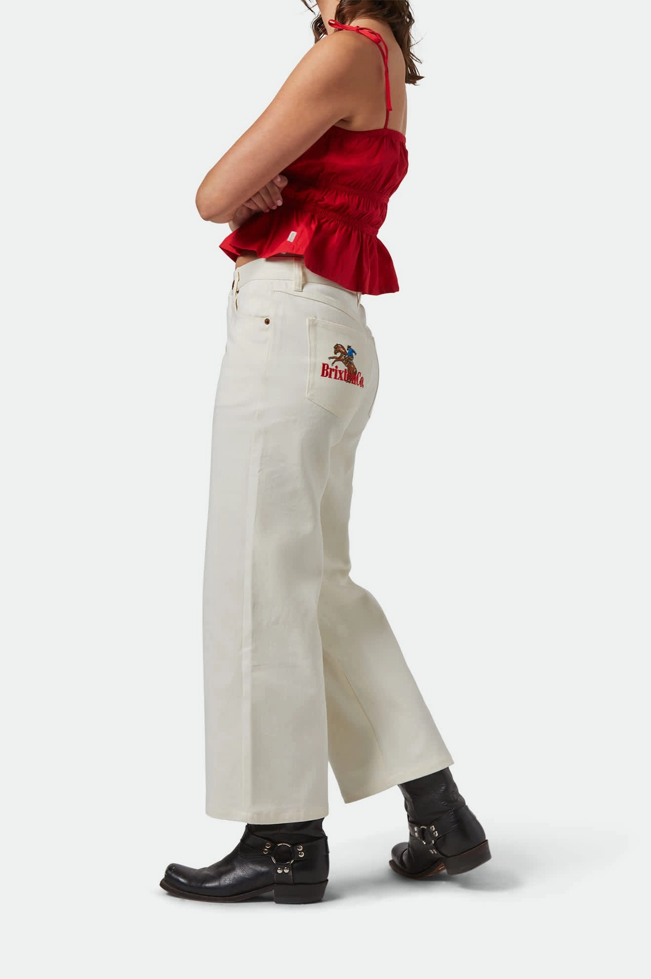 Margo Cropped 5-Pocket Pant - Off White