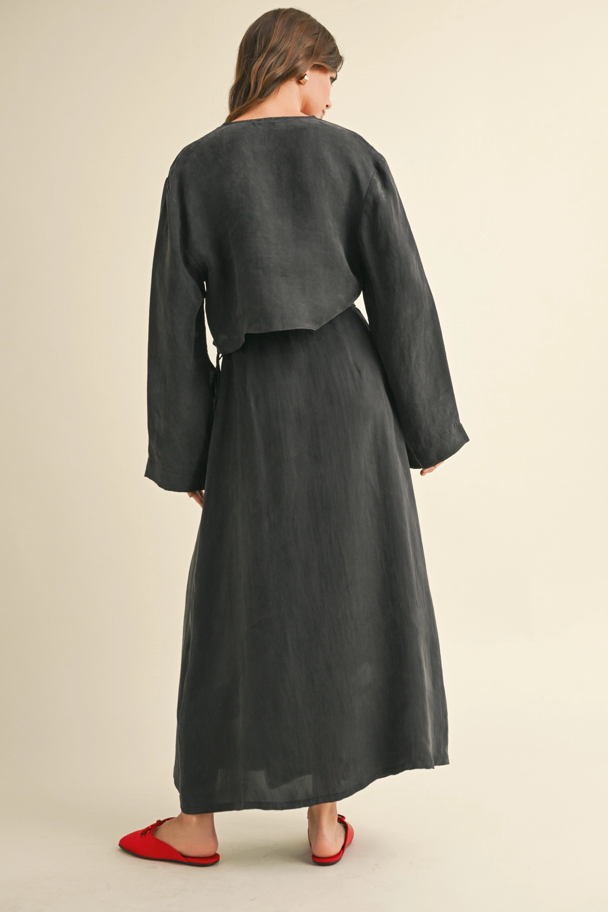 MAXI WRAP SKIRT