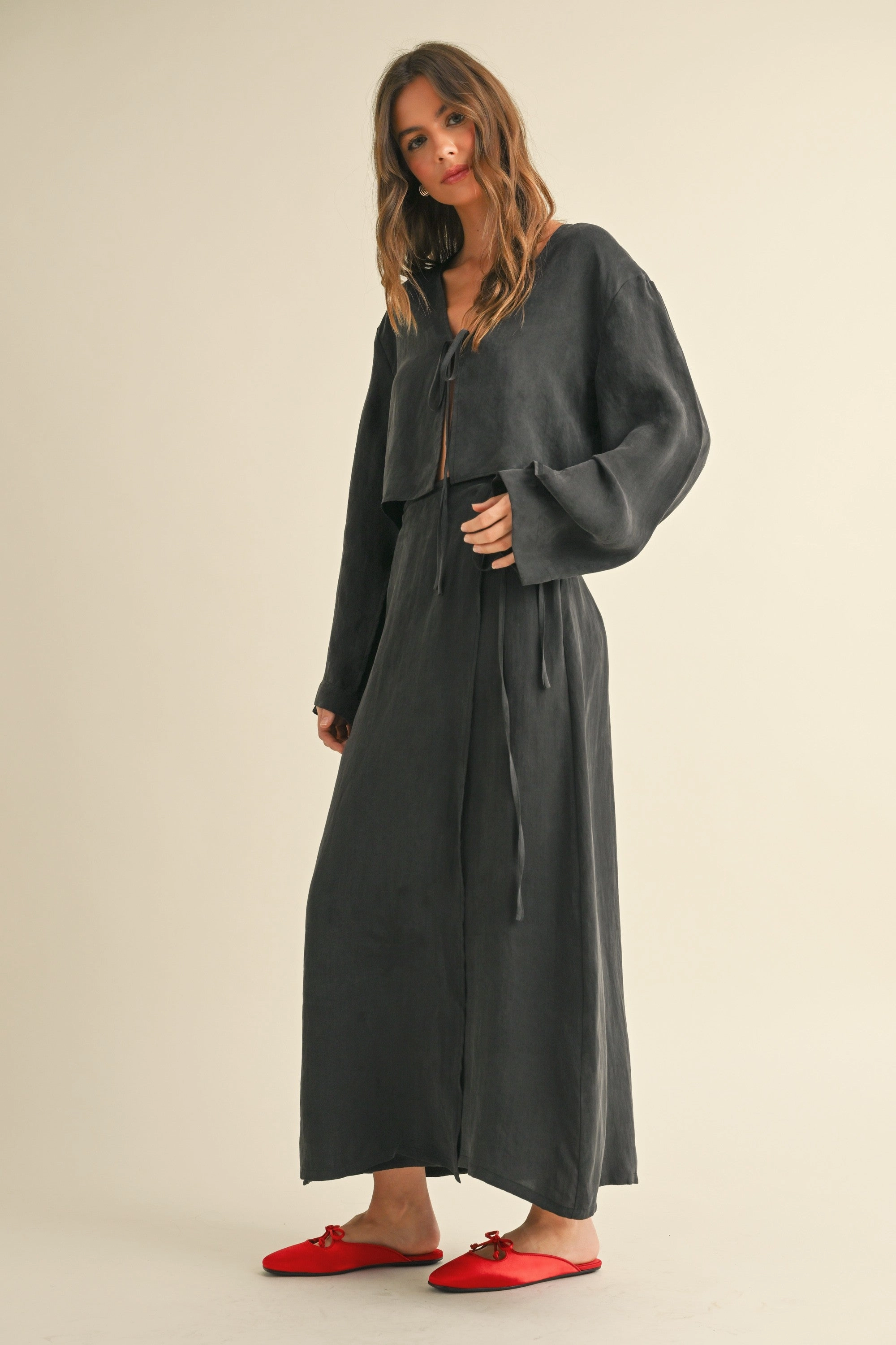 MAXI WRAP SKIRT