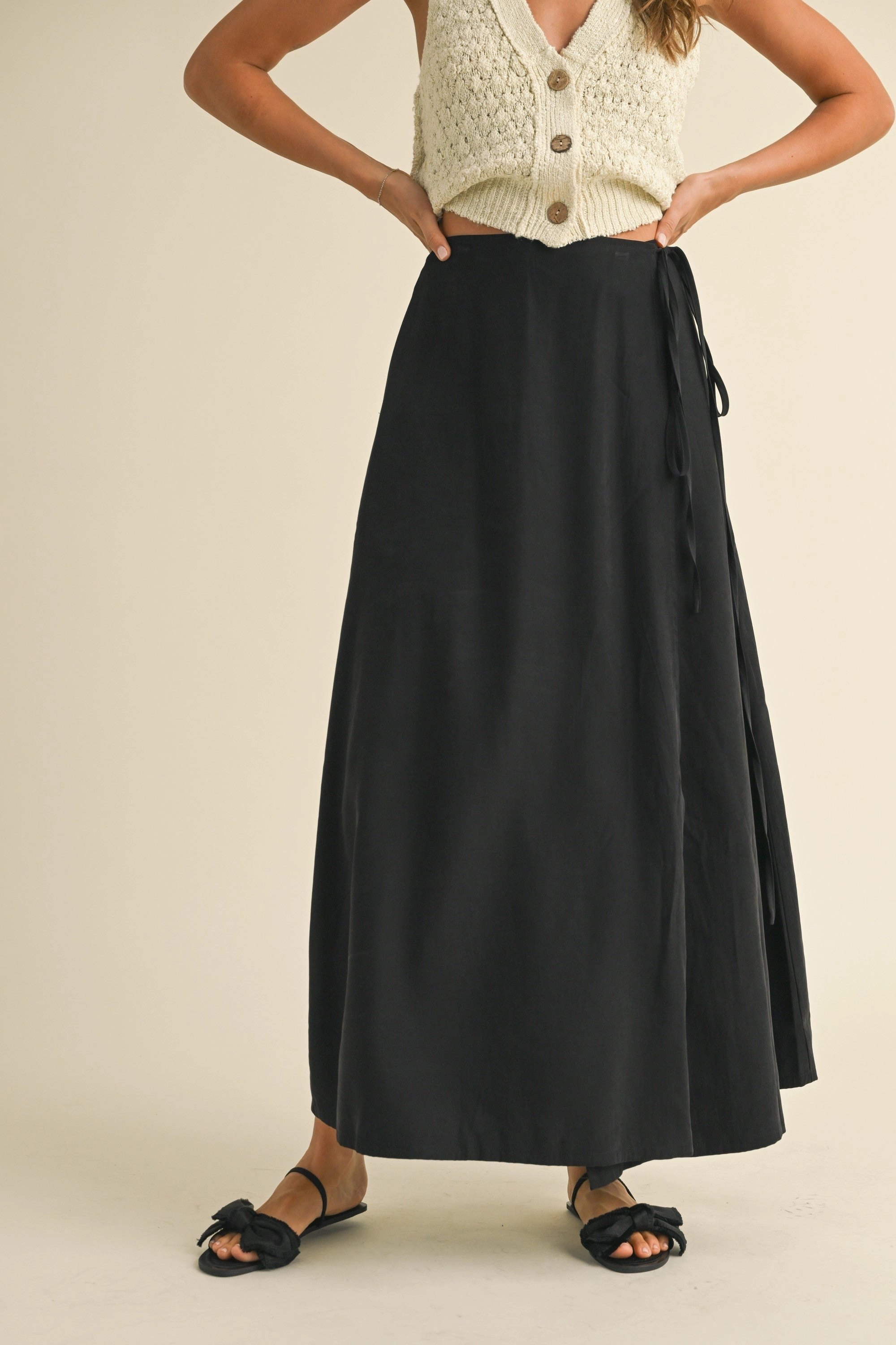 MAXI WRAP SKIRT