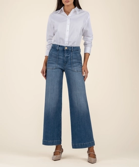 Meg High Rise Wide Straight Leg