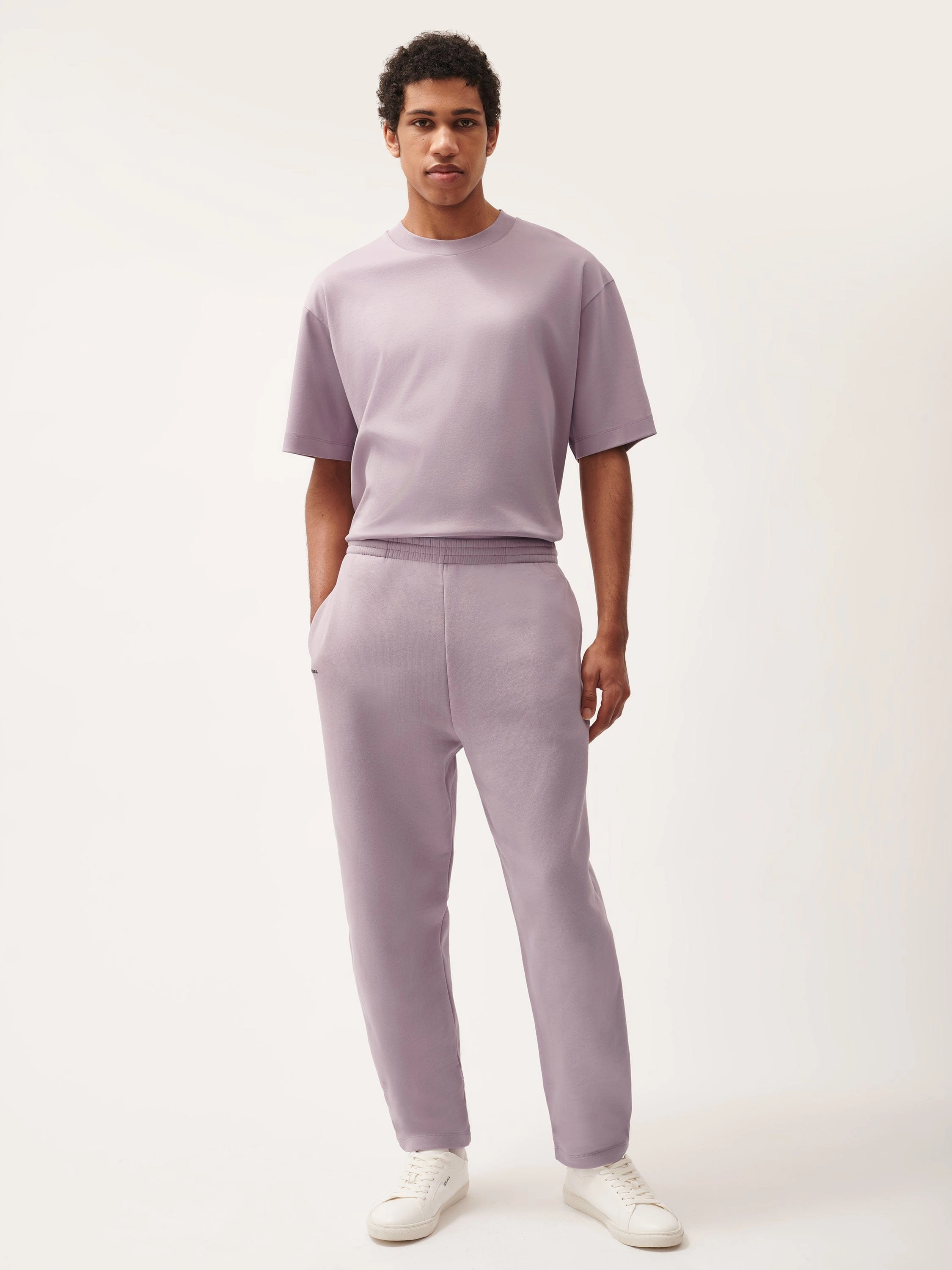 Mens DNA Barrel-Leg Track Pants—raisin purple