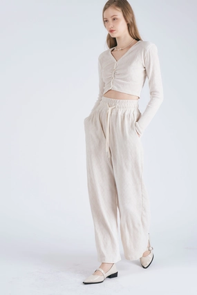 Milla Velour Wide Leg Pants
