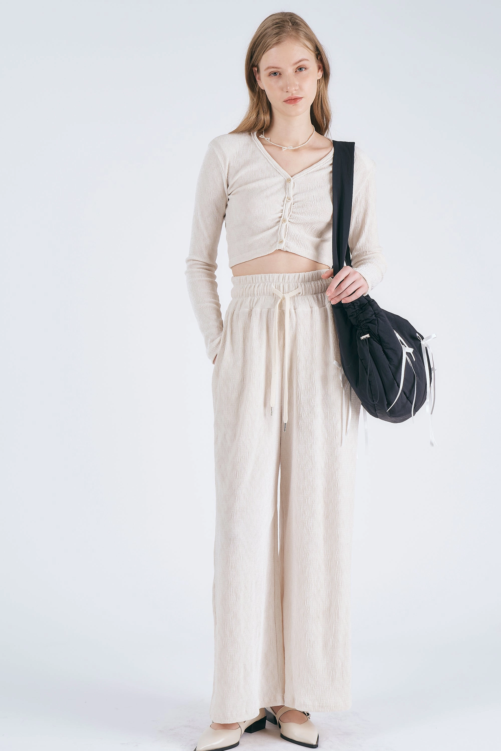 Milla Velour Wide Leg Pants