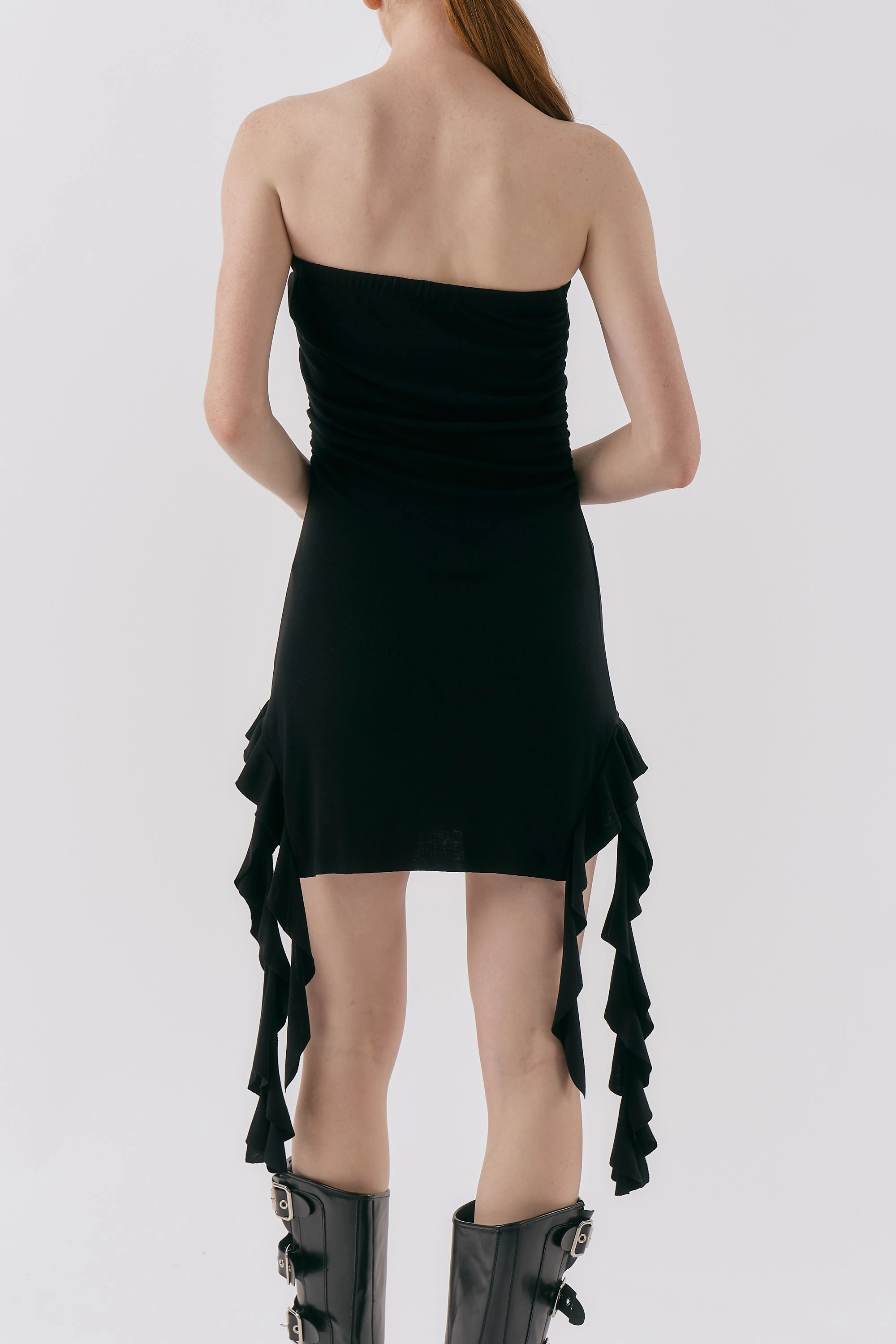 Mindy Ruffled Jersey Dress