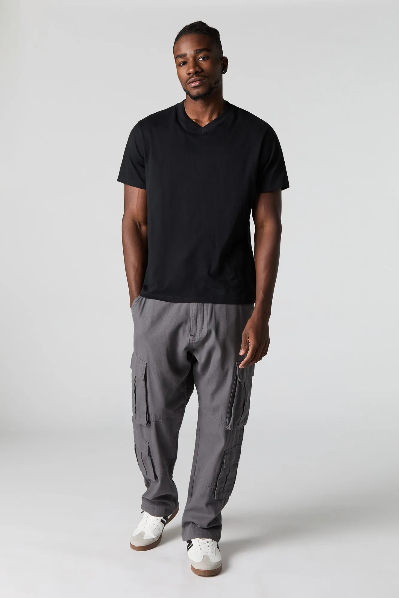 Multi Pocket Straight Leg Cargo Pant