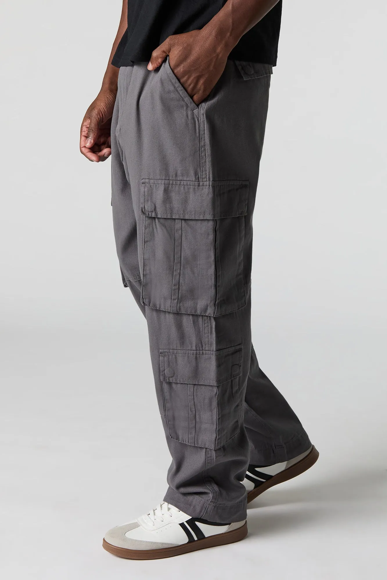 Multi Pocket Straight Leg Cargo Pant