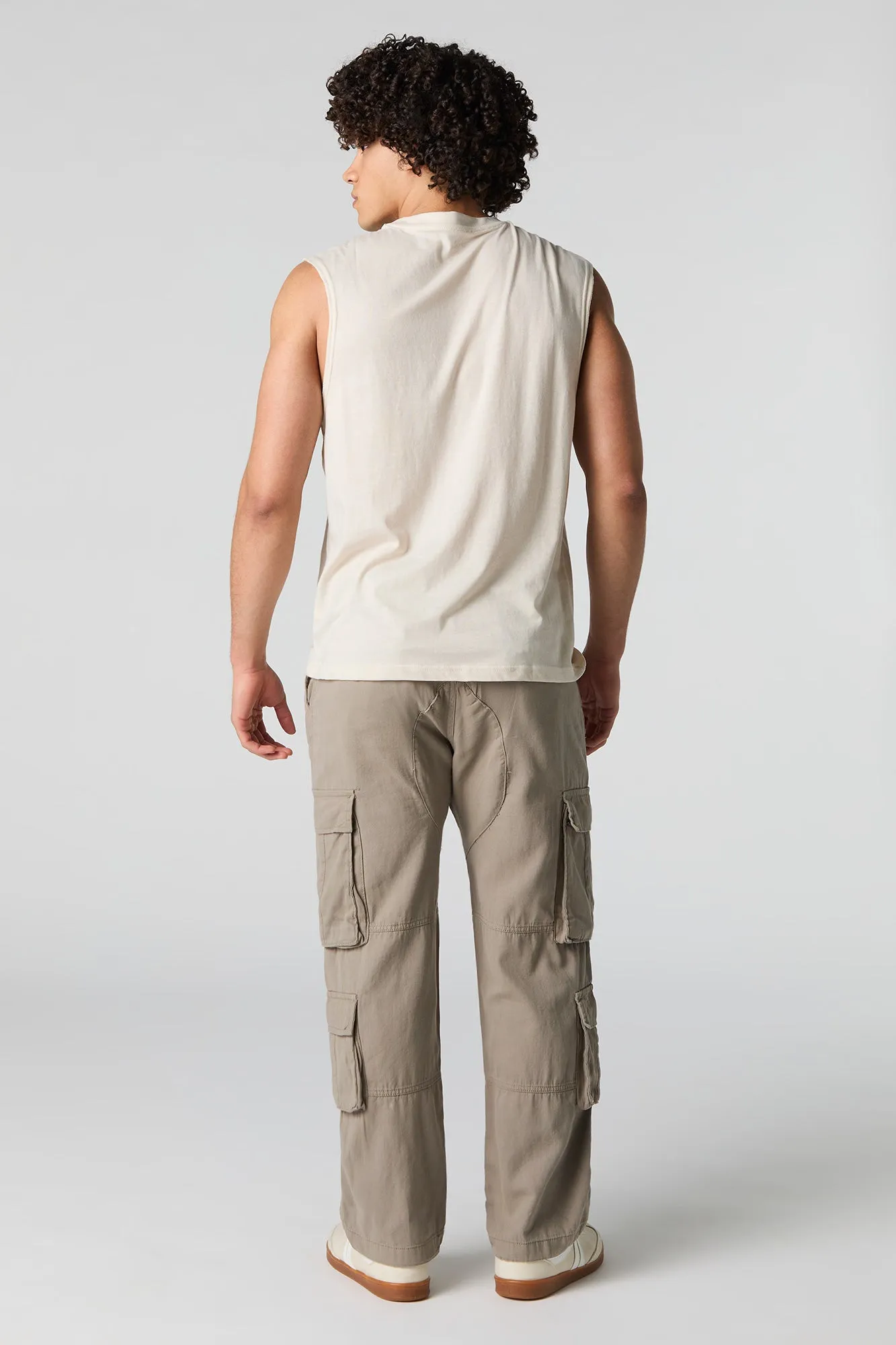 Multi Pocket Straight Leg Cargo Pant