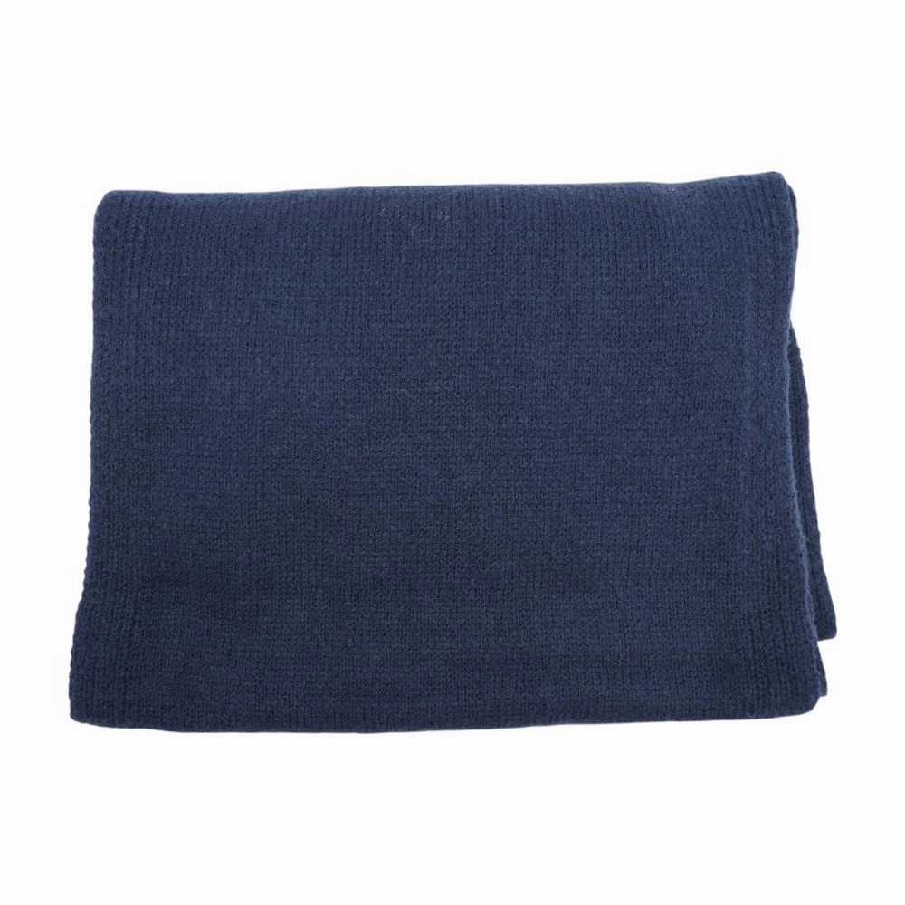 Navy Polyester Convertible Scarf