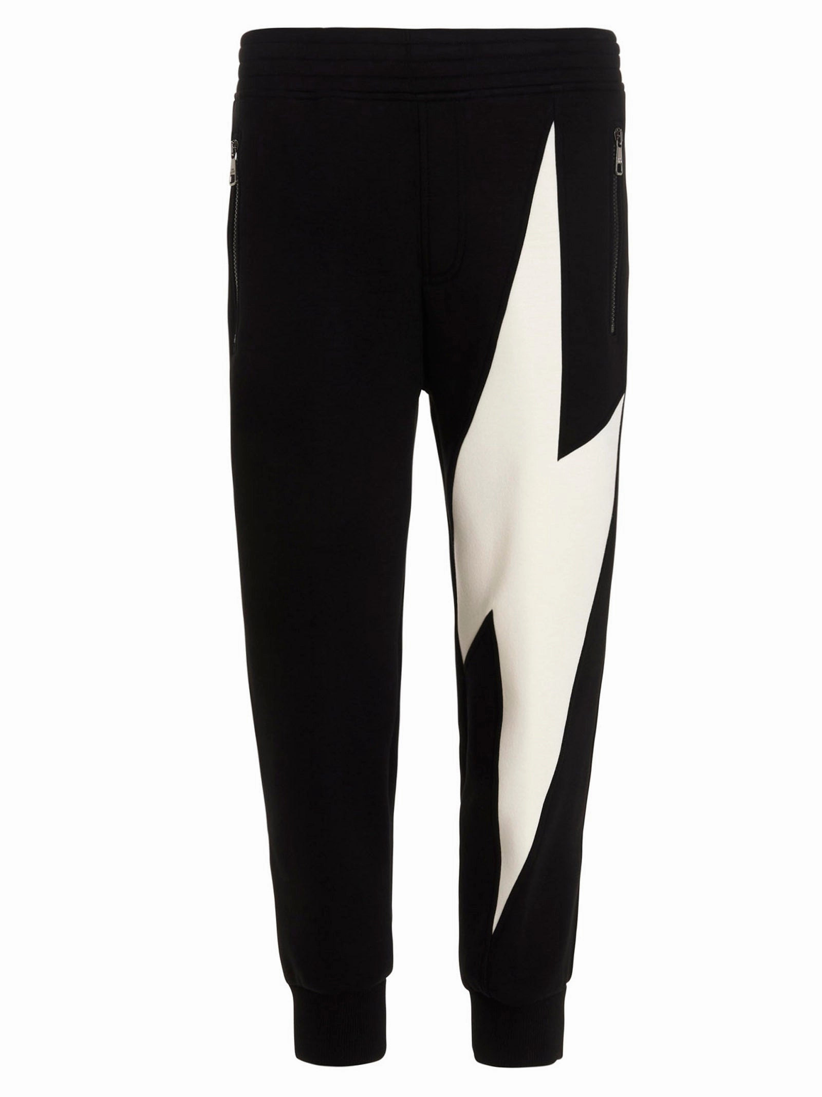 Neil Barrett Thunderbolt Print Tapered Pants