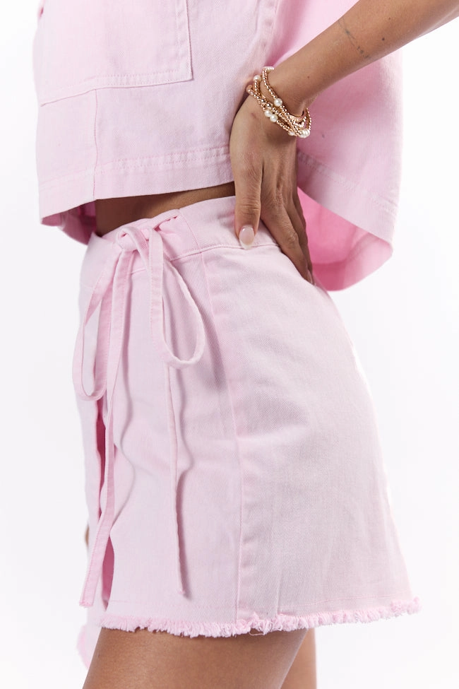 New Ways Soft Pink Wrap Skort