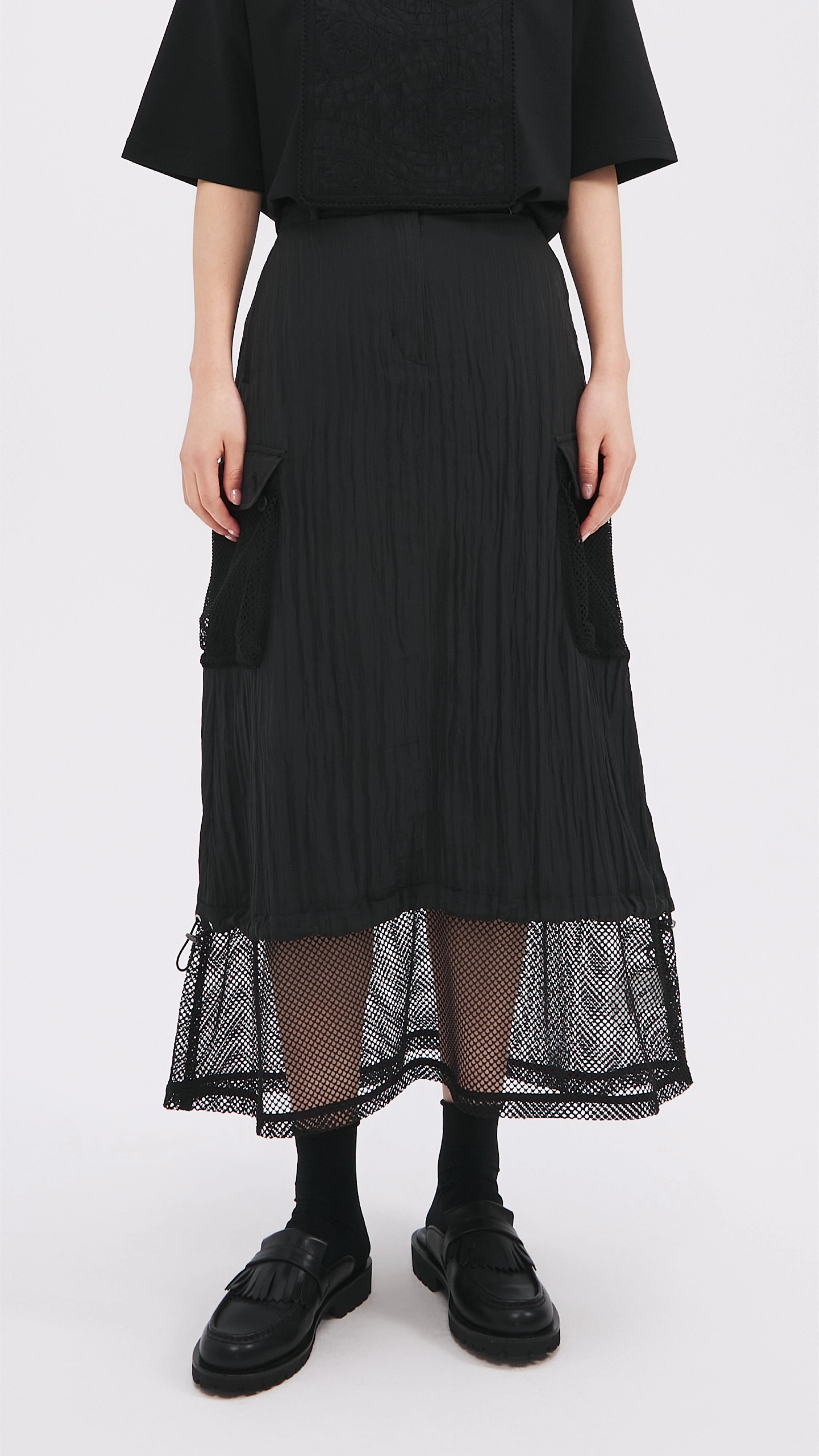 Nylon Patch Skirt