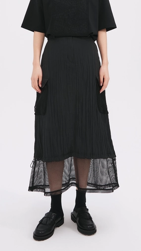 Nylon Patch Skirt