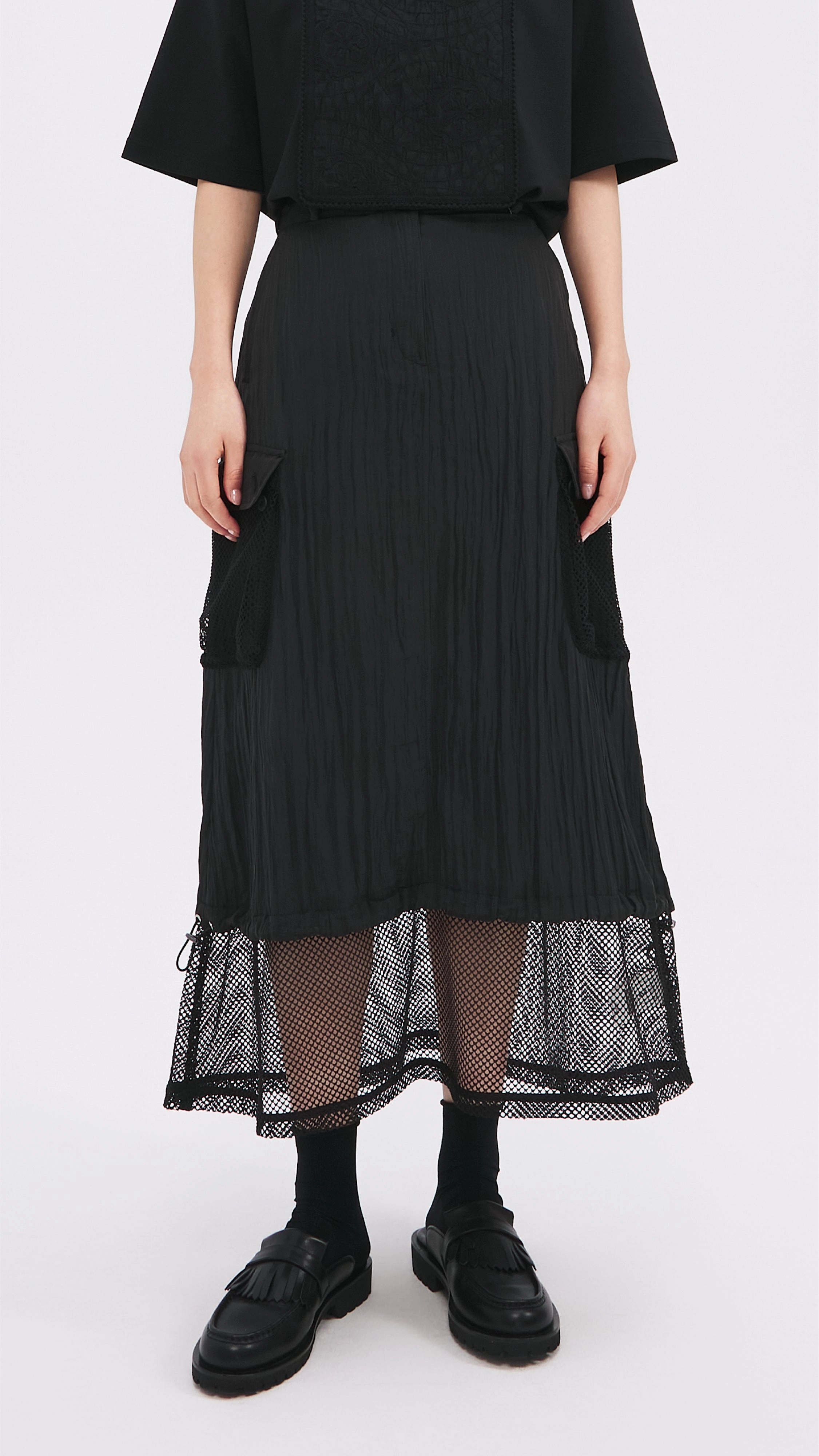 Nylon Patch Skirt