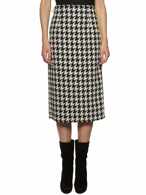 Off-White Pied De Poule Midi Skirt