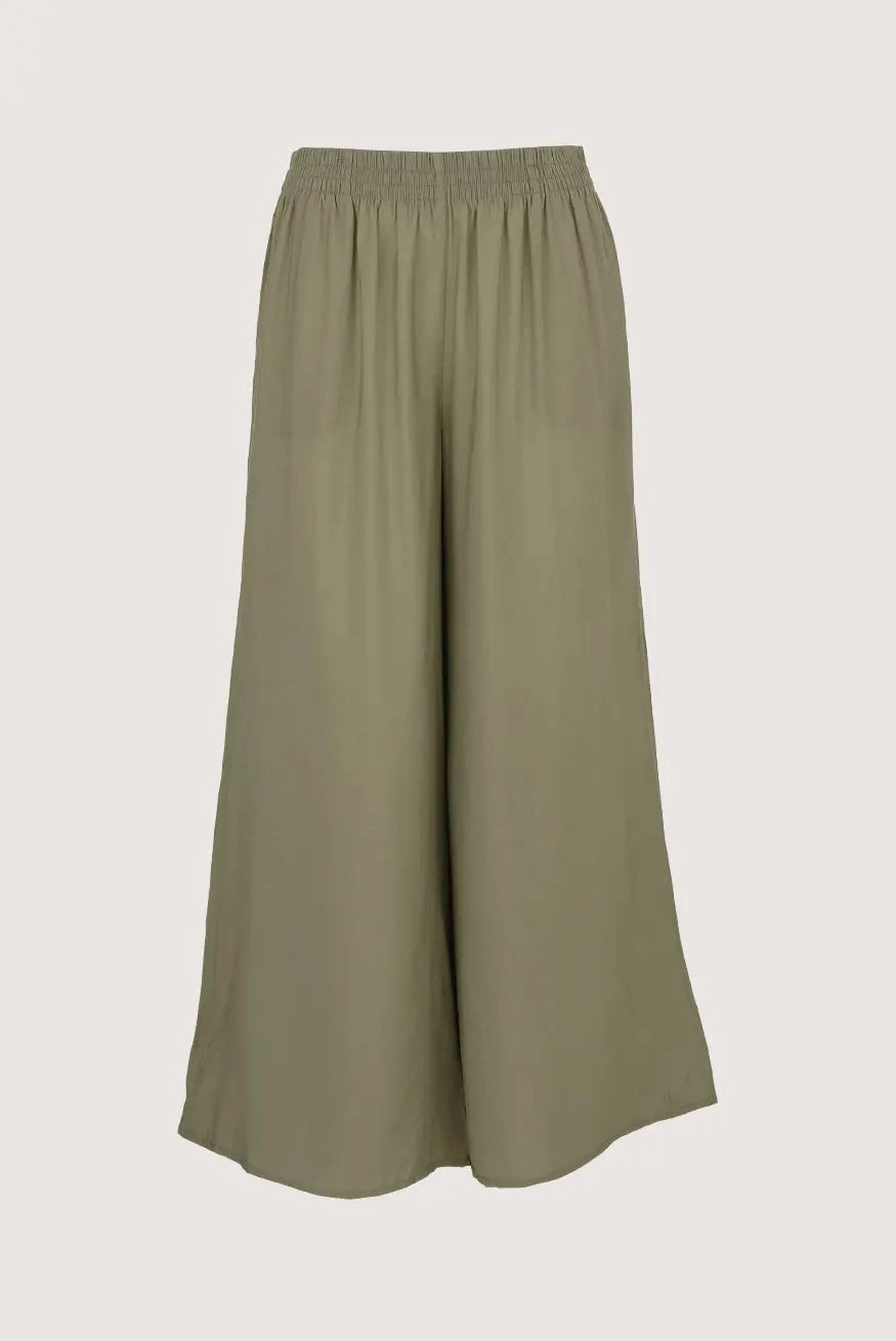 OLIVE WIDE PANTS