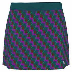 Original Penguin Printed 16 Golf Skort Chesapeake Bay - FA24 Women