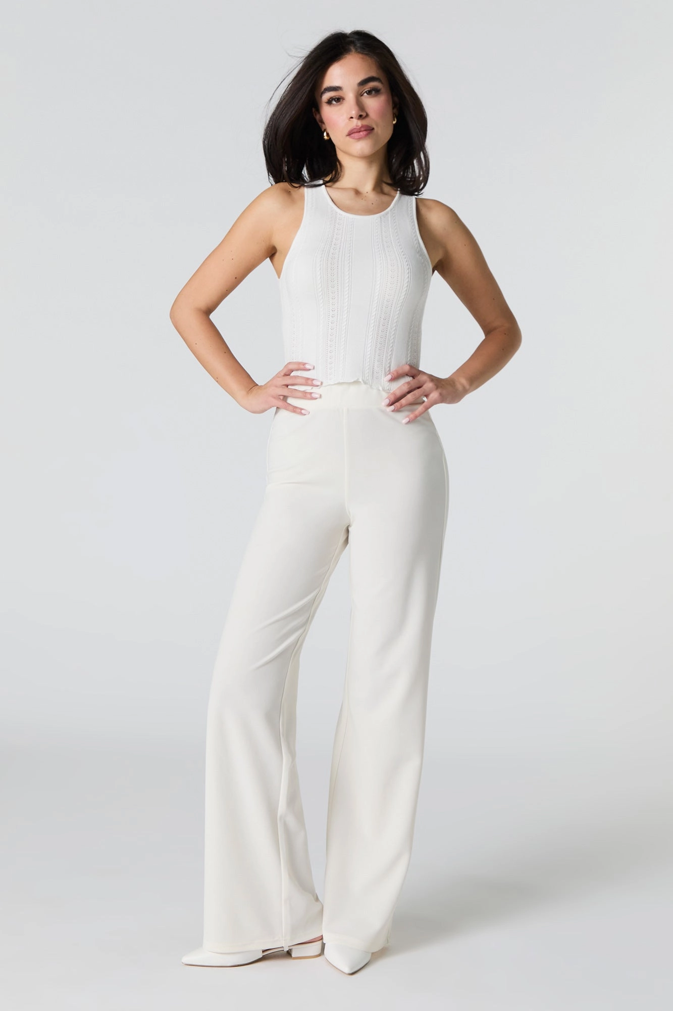Pantalon habillé en crêpe