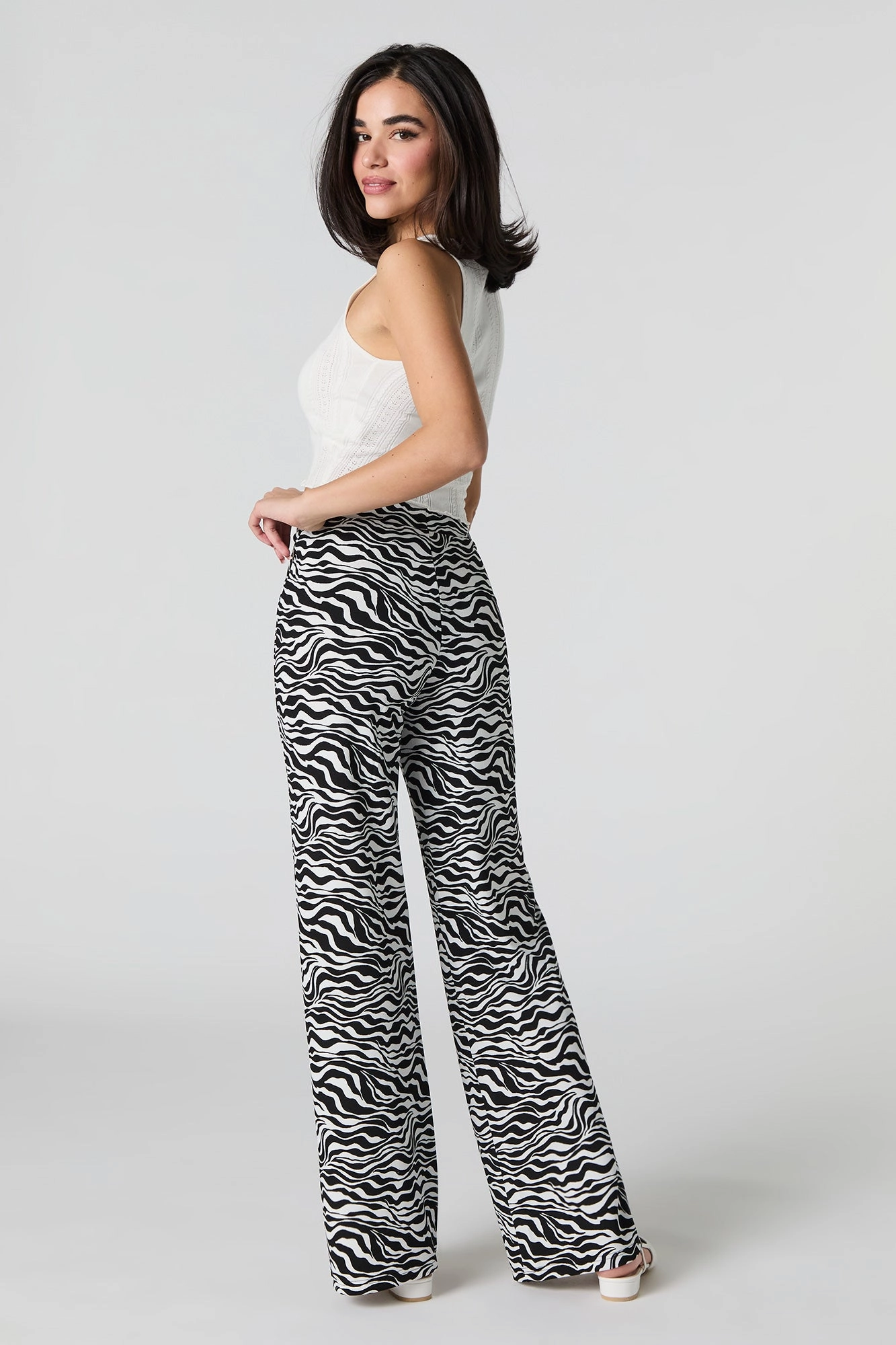 Pantalon habillé en crêpe