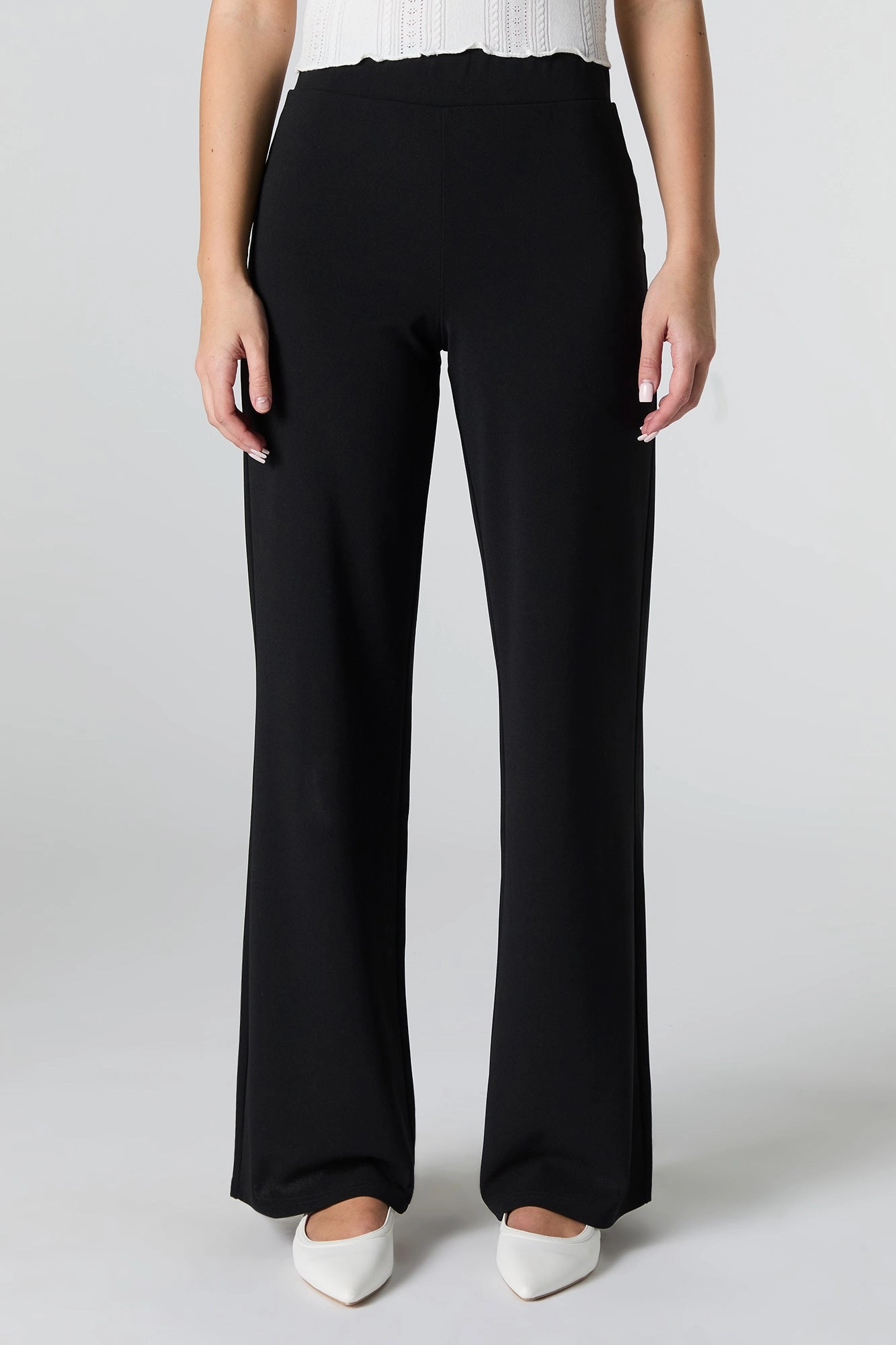 Pantalon habillé en crêpe