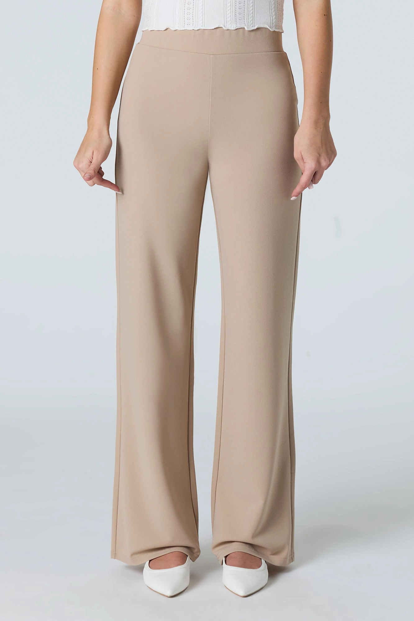 Pantalon habillé en crêpe