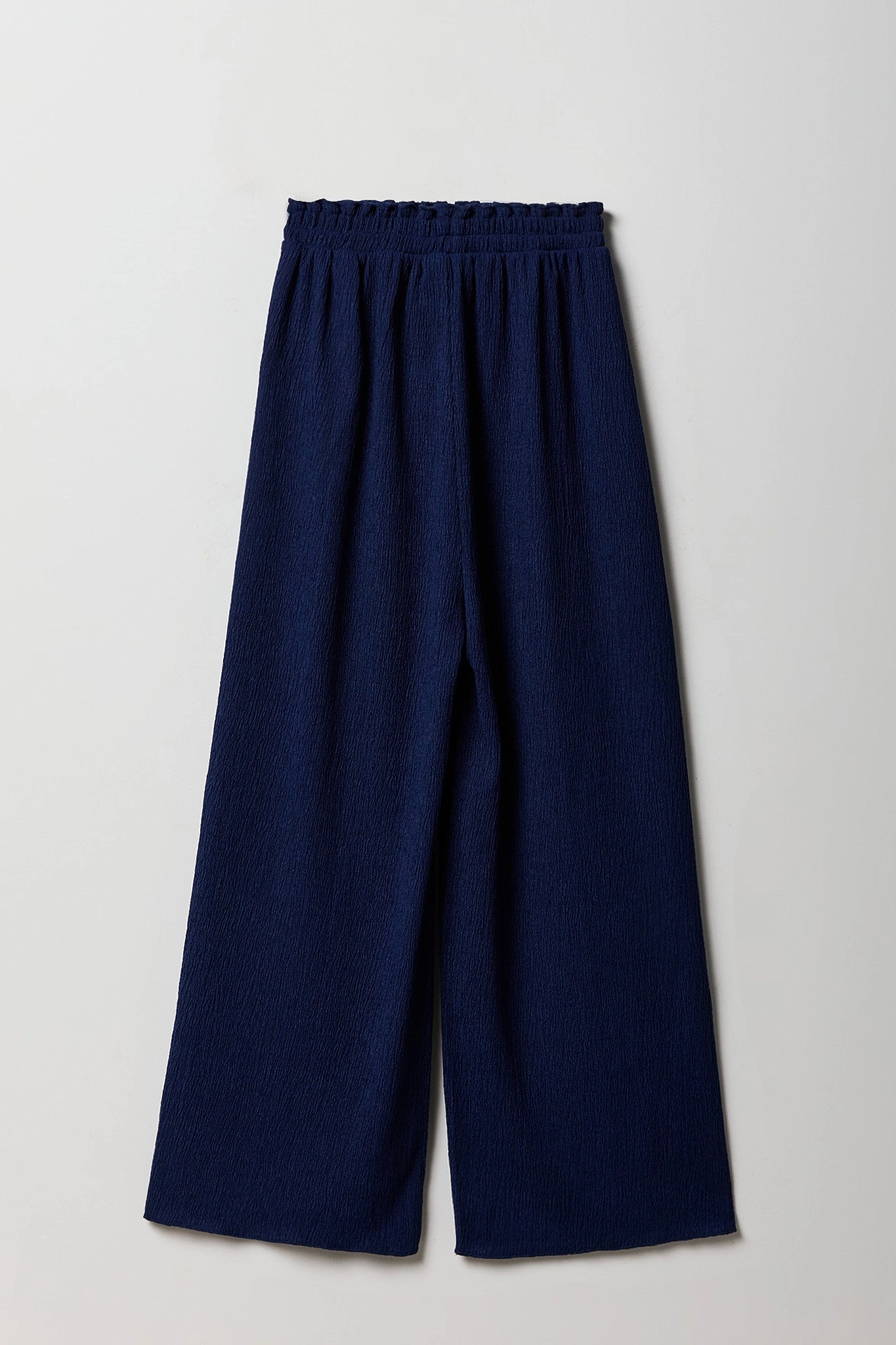 Pantalon texturé à jambe large pour fille