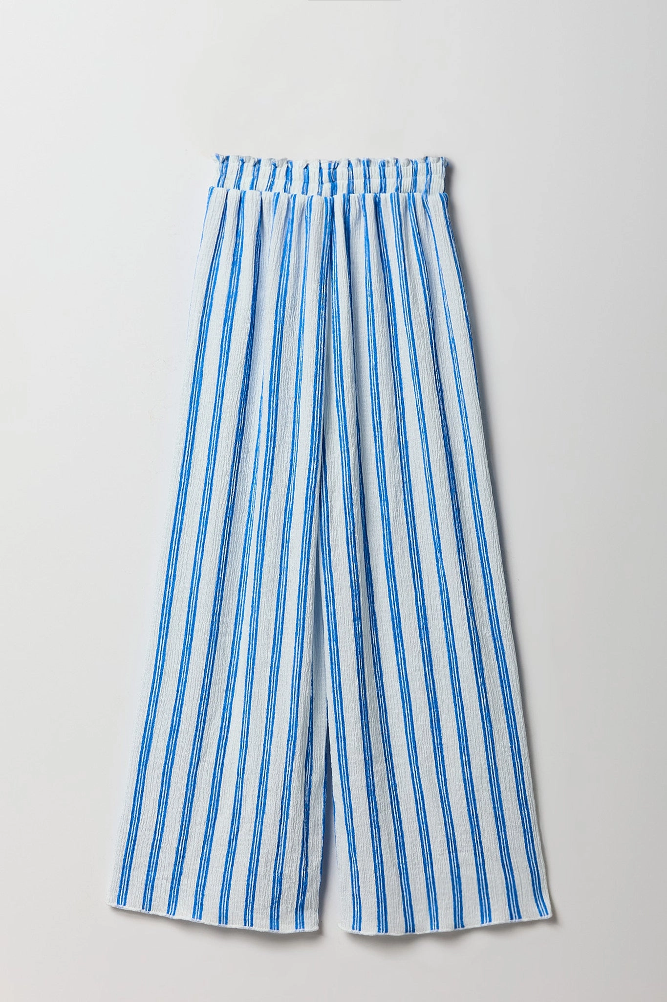 Pantalon texturé à jambe large pour fille
