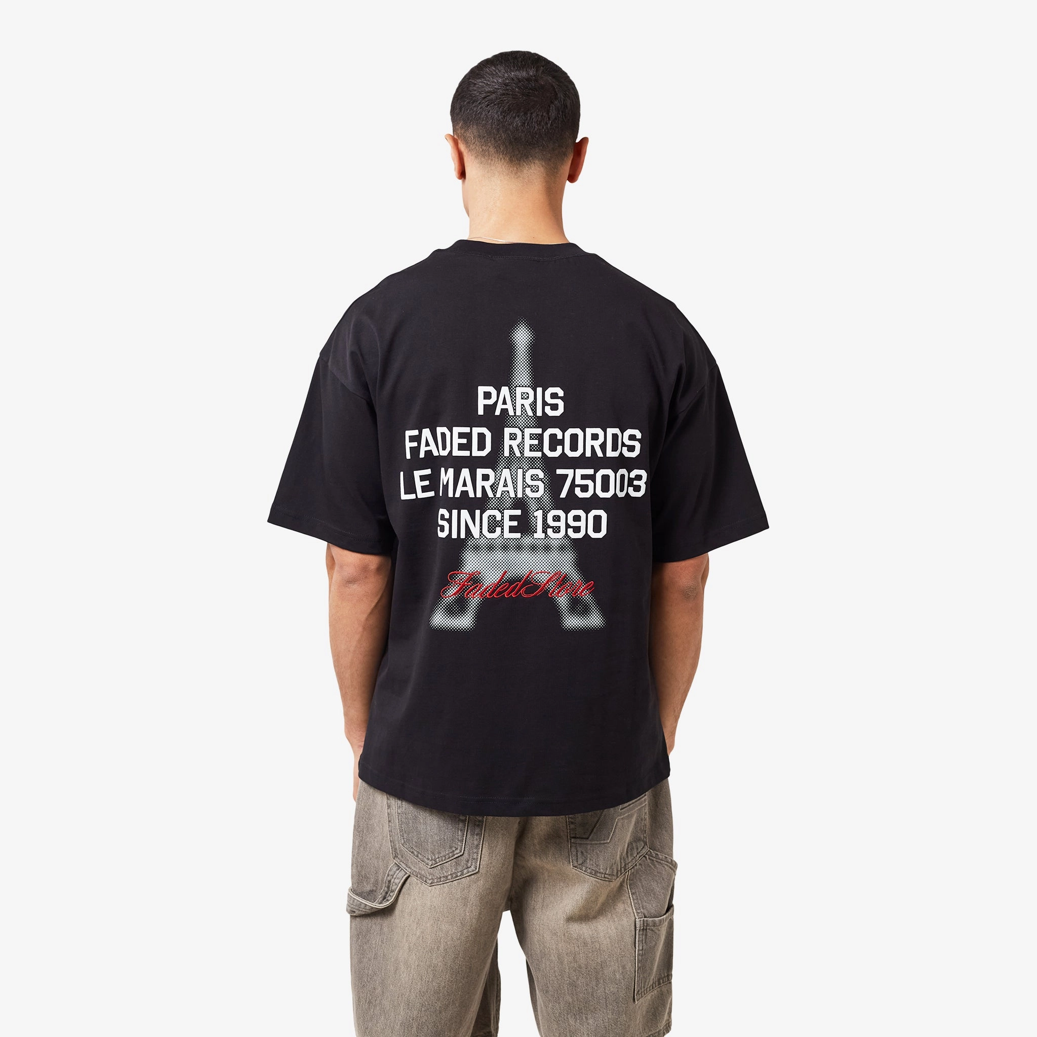 Paris Records T-Shirt | Black