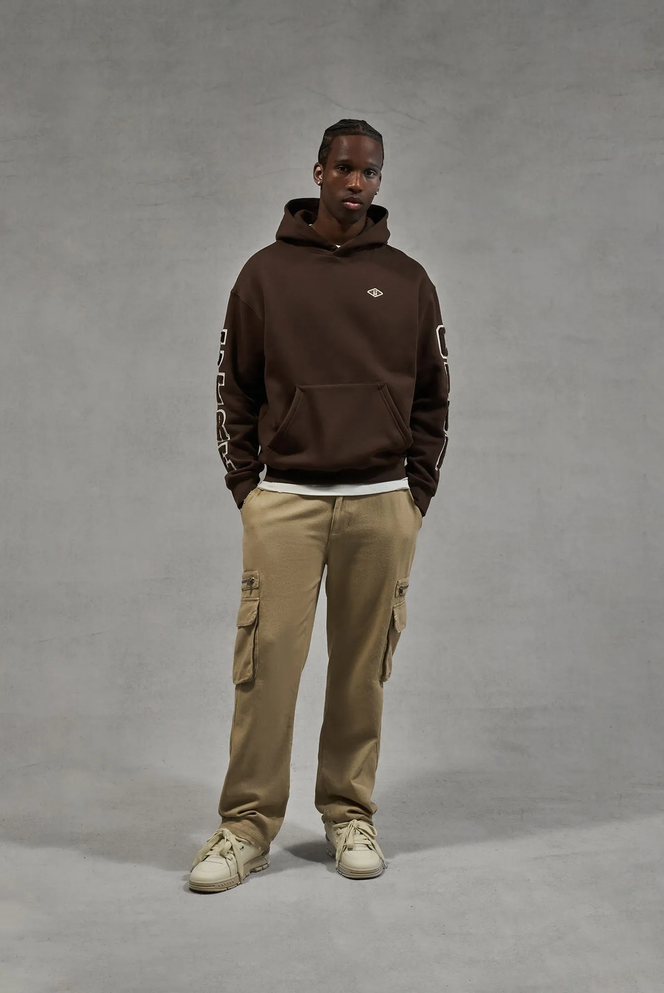PATCH POCKET TWILL CARGOS - BEIGE
