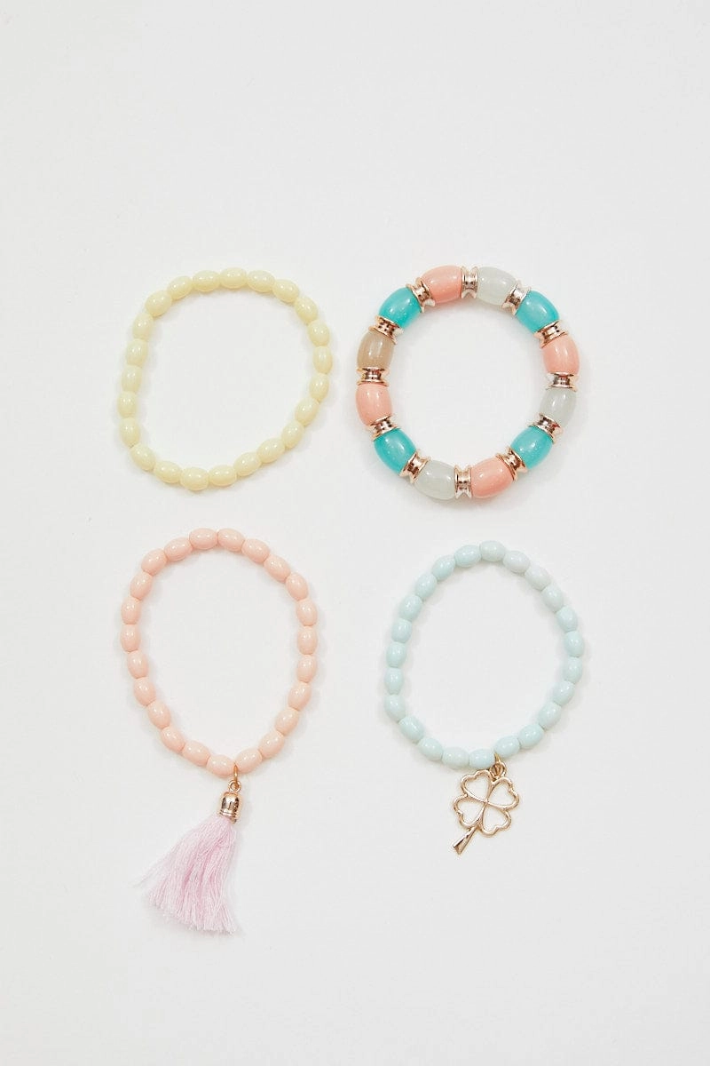 Pink Beaded Bracelet