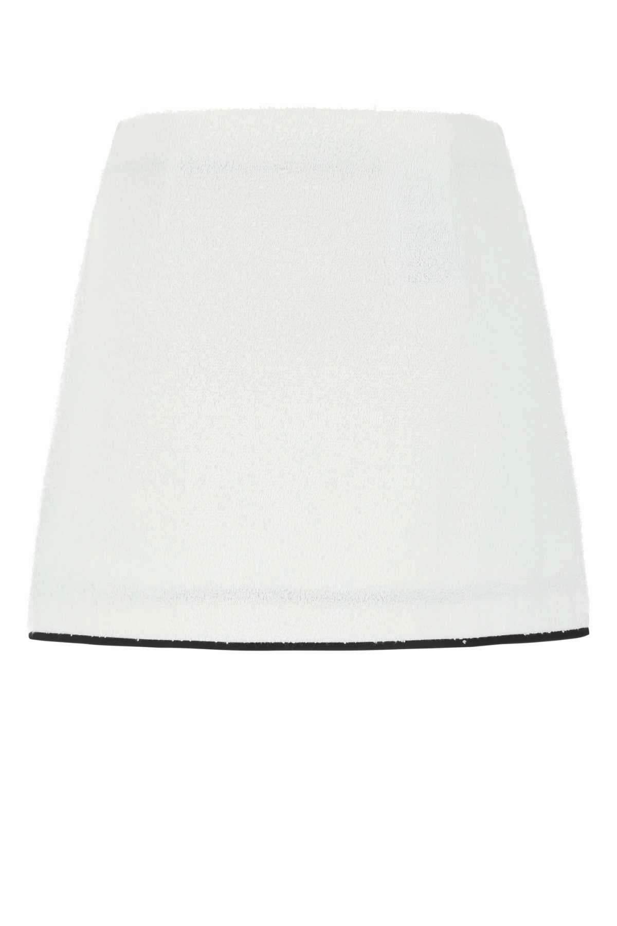 Prada Logo Plaque Mini Skirt