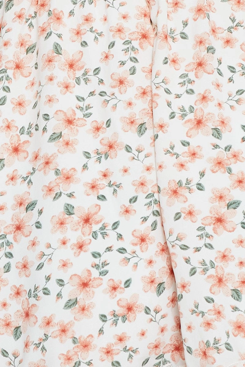 Print Mini Dress Long Sleeve
