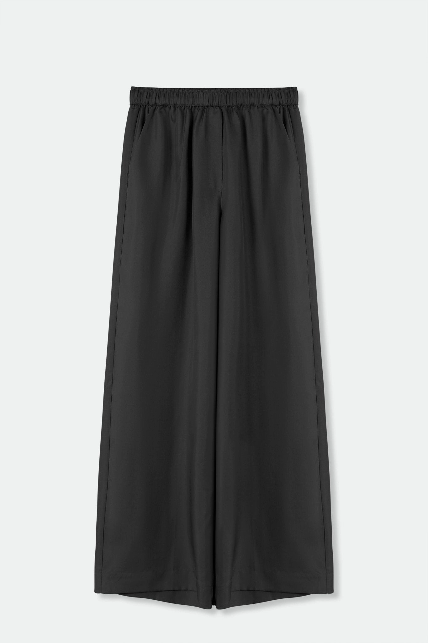 PRIYA SILK TWILL WIDE LEG PANT